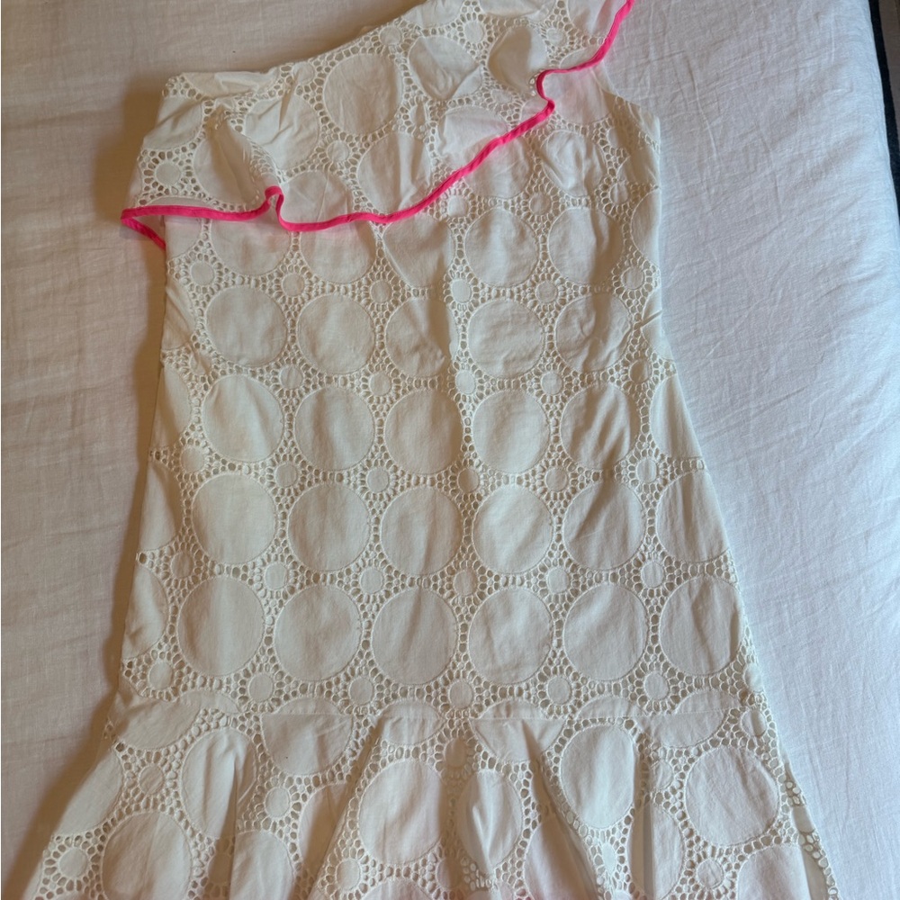Sail to Sable One-Shoulder Dress | Size 4 | Classic Coastal Elegance